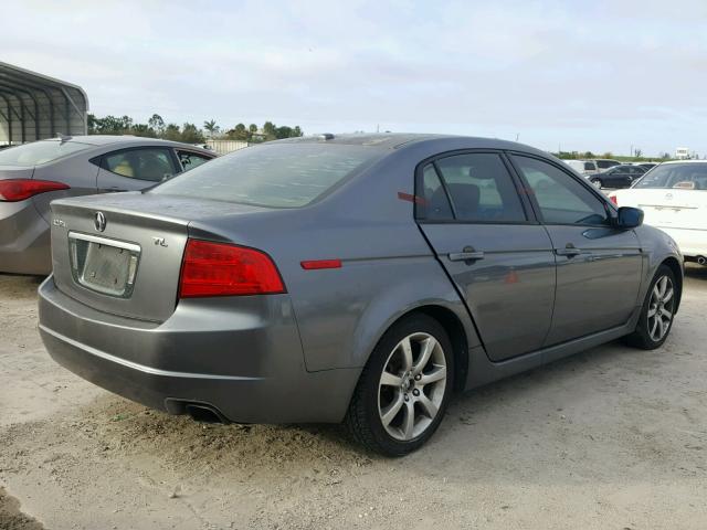 19UUA66255A029894 - 2005 ACURA TL GRAY photo 4