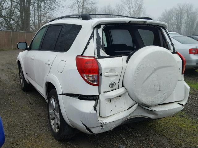 JTMBD32VX75053552 - 2007 TOYOTA RAV4 SPORT WHITE photo 3