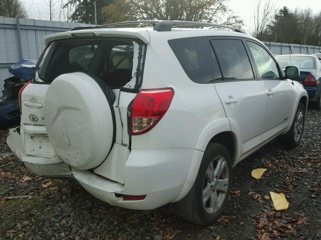 JTMBD32VX75053552 - 2007 TOYOTA RAV4 SPORT WHITE photo 4