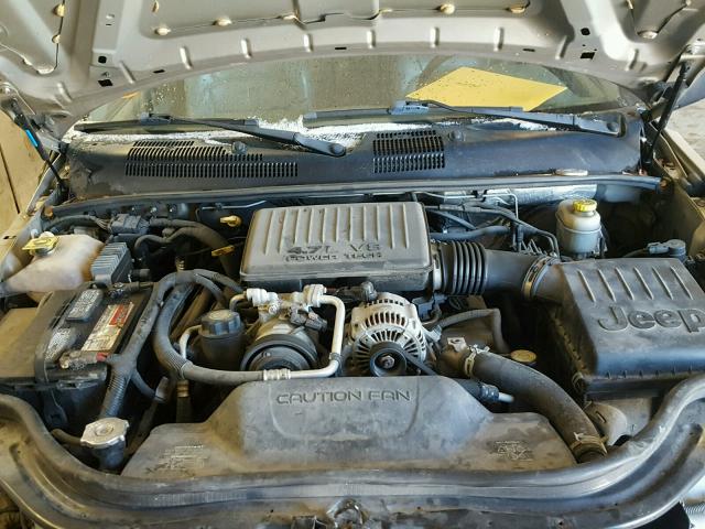 1J4GW58N44C302478 - 2004 JEEP GRAND CHER TAN photo 7