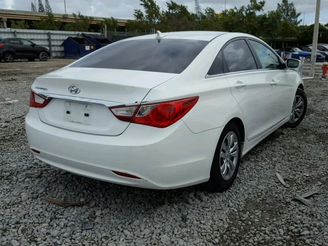 5NPEB4AC6BH301734 - 2011 HYUNDAI SONATA GLS WHITE photo 4