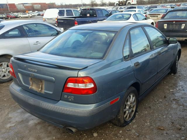 YV1VS29552F854924 - 2002 VOLVO S40 1.9T BLUE photo 4