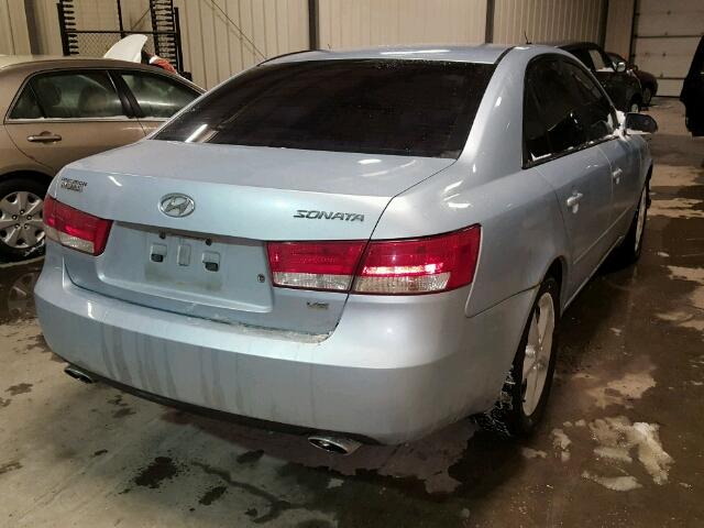 5NPET46F56H113518 - 2006 HYUNDAI SONATA GL SILVER photo 4