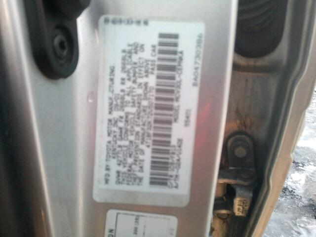 4T1BF32K72U507170 - 2002 TOYOTA CAMRY LE SILVER photo 10