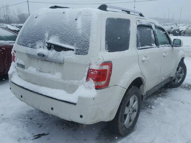 1FMCU04G69KA37043 - 2009 FORD ESCAPE LIM WHITE photo 4