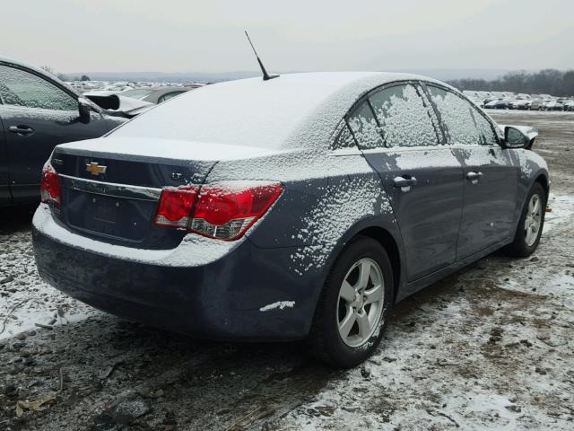 1G1PC5SB0E7458162 - 2014 CHEVROLET CRUZE LT BLUE photo 4