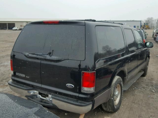 1FMNU40L72EC85809 - 2002 FORD EXCURSION BLACK photo 4