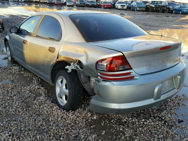 1B3EL36R24N278929 - 2004 DODGE STRATUS SE GREEN photo 3