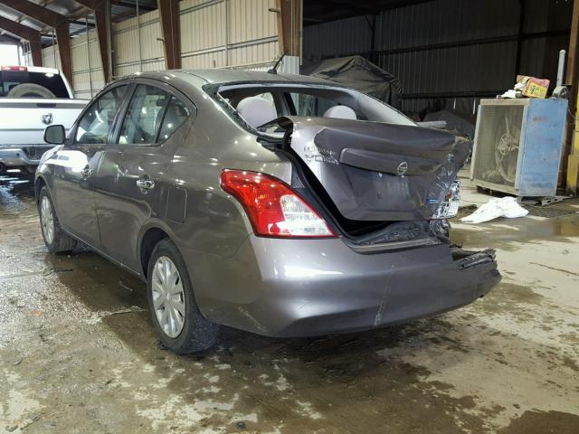 3N1CN7AP2CL838852 - 2012 NISSAN VERSA S BROWN photo 3