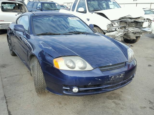 KMHHM65D93U076086 - 2003 HYUNDAI TIBURON BLUE photo 1