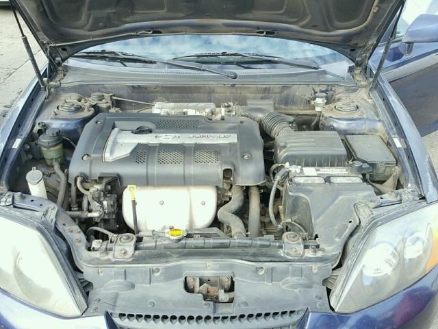 KMHHM65D93U076086 - 2003 HYUNDAI TIBURON BLUE photo 7