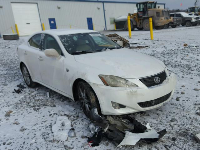 JTHBE262972011008 - 2007 LEXUS IS 350 WHITE photo 1