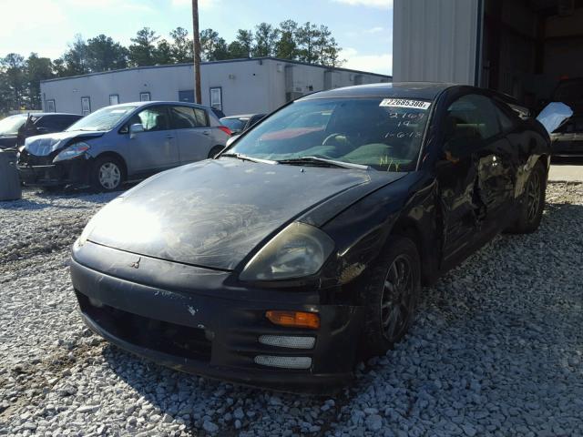 4A3AC44GXYE022769 - 2000 MITSUBISHI ECLIPSE GS BLACK photo 2