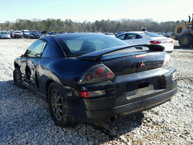 4A3AC44GXYE022769 - 2000 MITSUBISHI ECLIPSE GS BLACK photo 3