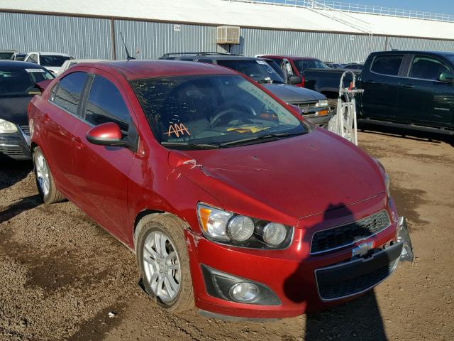 1G1JC5SH5C4119597 - 2012 CHEVROLET SONIC LT RED photo 1