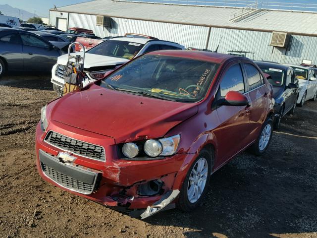 1G1JC5SH5C4119597 - 2012 CHEVROLET SONIC LT RED photo 2