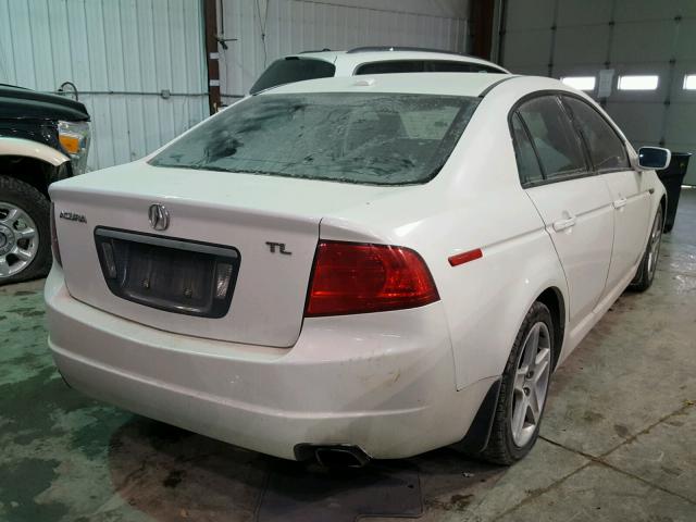 19UUA66275A006651 - 2005 ACURA TL WHITE photo 4