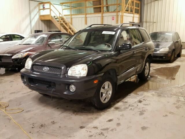 KM8SC73D82U331407 - 2002 HYUNDAI SANTA FE G BLACK photo 2