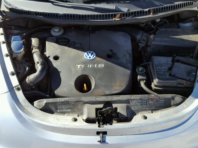 3VWCP21C52M440807 - 2002 VOLKSWAGEN NEW BEETLE SILVER photo 7