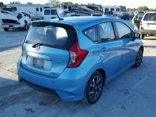 3N1CE2CP0FL440432 - 2015 NISSAN VERSA NOTE BLUE photo 4