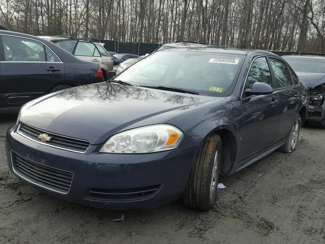 2G1WT57N391310380 - 2009 CHEVROLET IMPALA 1LT GRAY photo 2