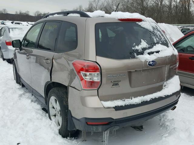 JF2SJAFC0FH574672 - 2015 SUBARU FORESTER 2 TAN photo 3