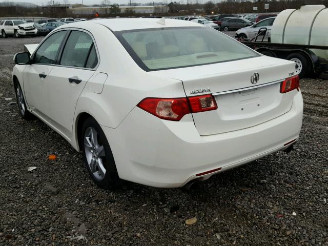 JH4CU2F60BC007281 - 2011 ACURA TSX WHITE photo 3