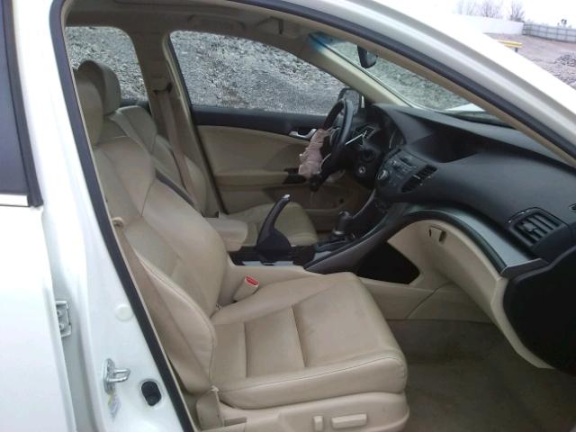 JH4CU2F60BC007281 - 2011 ACURA TSX WHITE photo 5