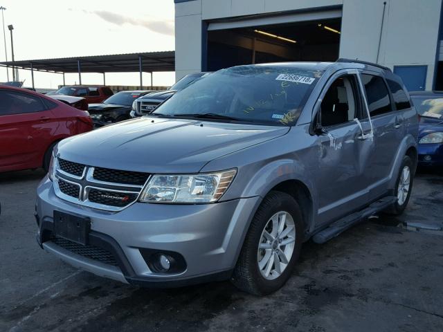 3C4PDCBG2FT754978 - 2015 DODGE JOURNEY SX SILVER photo 2