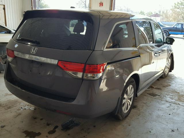 5FNRL5H69EB016470 - 2014 HONDA ODYSSEY EX GRAY photo 4