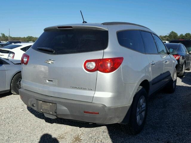 1GNKRFED1CJ117895 - 2012 CHEVROLET TRAVERSE L SILVER photo 4