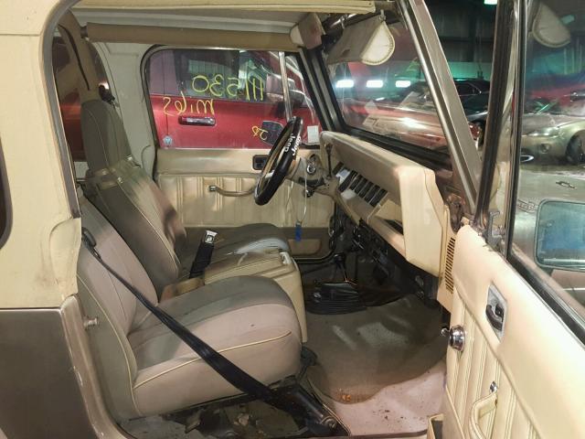 2J4FY49T0KJ118476 - 1989 JEEP WRANGLER / TAN photo 5