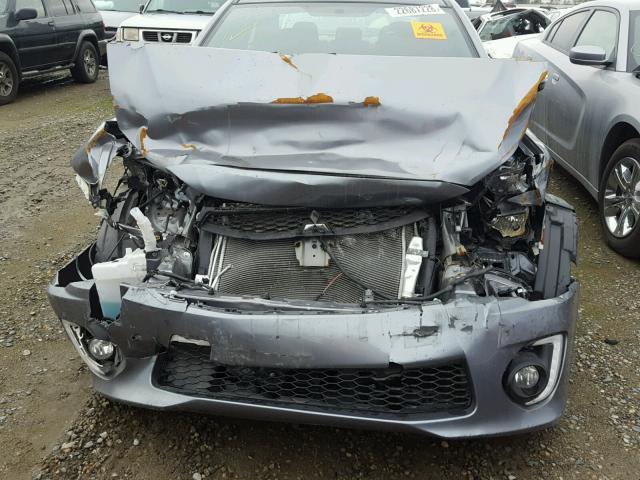 JA32U2FU8HU015299 - 2017 MITSUBISHI LANCER ES GRAY photo 7