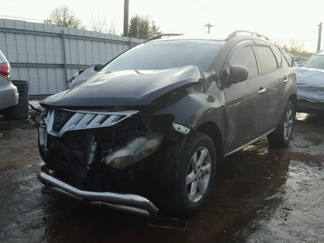 JN8AZ18W49W135473 - 2009 NISSAN MURANO S BLACK photo 2