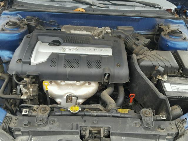 KMHDN46D35U072276 - 2005 HYUNDAI ELANTRA GL BLUE photo 7