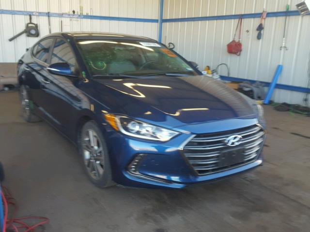 5NPD84LF9HH004807 - 2017 HYUNDAI ELANTRA SE BLUE photo 1