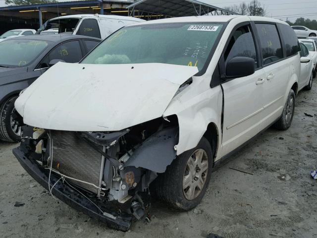 1D8HN44E39B515224 - 2009 DODGE GRAND CARA WHITE photo 2