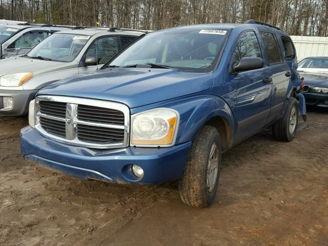 1D4HD48NX6F174889 - 2006 DODGE DURANGO SL BLUE photo 2