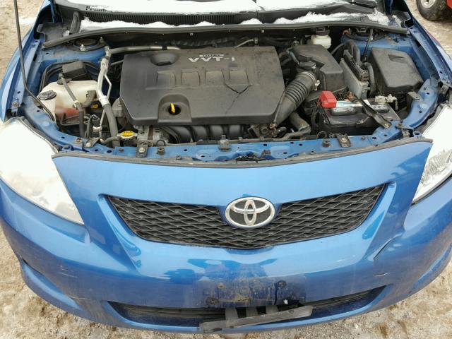 1NXBU40E99Z137911 - 2009 TOYOTA COROLLA BA BLUE photo 7