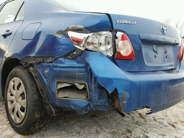 1NXBU40E99Z137911 - 2009 TOYOTA COROLLA BA BLUE photo 9