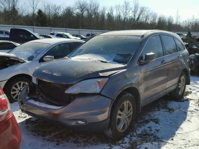 5J6RE3H77BL034587 - 2011 HONDA CR-V EXL GRAY photo 2