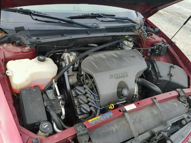 1G2HY54KX4U183110 - 2004 PONTIAC BONNEVILLE RED photo 7