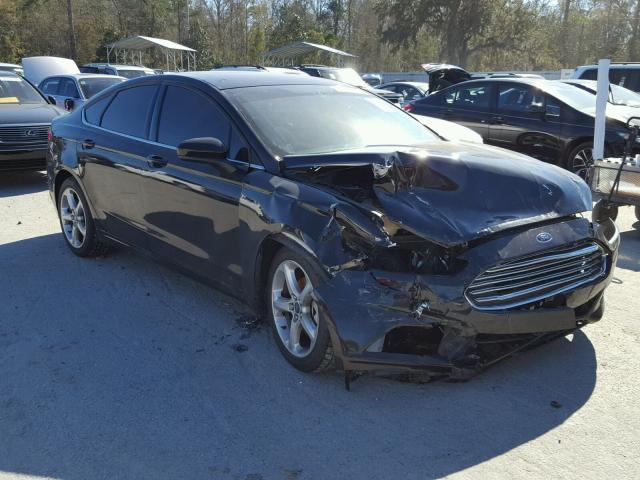 3FA6P0G71GR303037 - 2016 FORD FUSION S BLACK photo 1