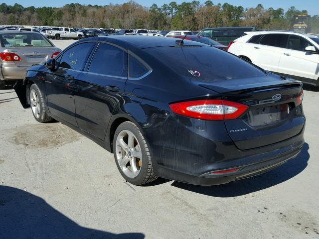 3FA6P0G71GR303037 - 2016 FORD FUSION S BLACK photo 3