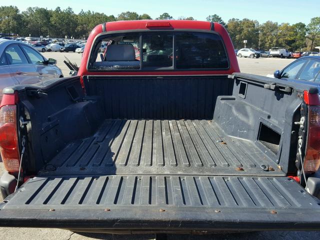 3TMJU62N58M061678 - 2008 TOYOTA TACOMA DOU RED photo 9