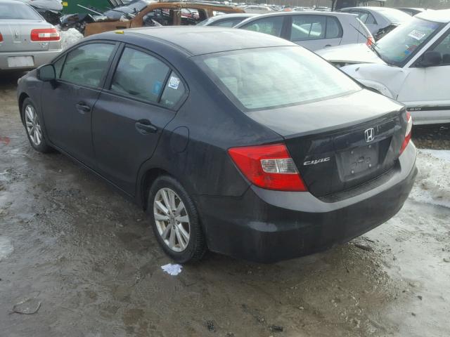2HGFB2F86CH529001 - 2012 HONDA CIVIC EX შავი ფოტო 3