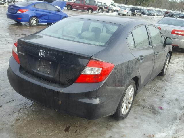 2HGFB2F86CH529001 - 2012 HONDA CIVIC EX შავი ფოტო 4