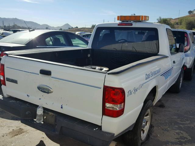 1FTYR10U26PA01538 - 2006 FORD RANGER WHITE photo 4