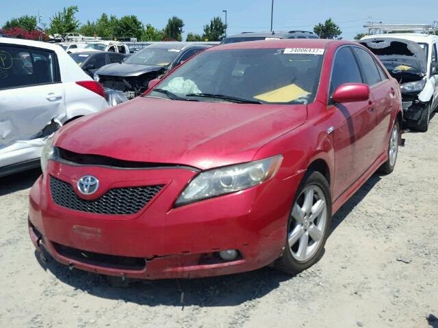 4T1BK46K18U056287 - 2008 TOYOTA CAMRY LE RED photo 2