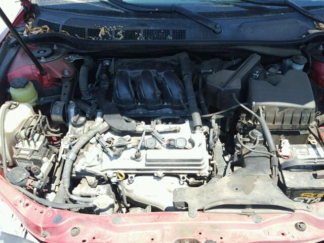 4T1BK46K18U056287 - 2008 TOYOTA CAMRY LE RED photo 7